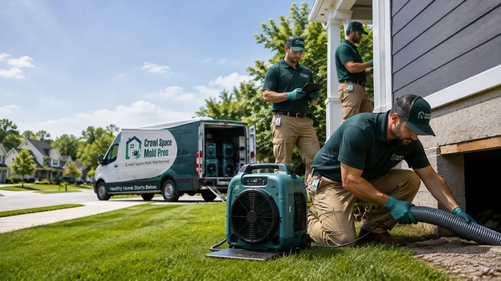 Crawl Space Mold Removal in Holcombe, WI